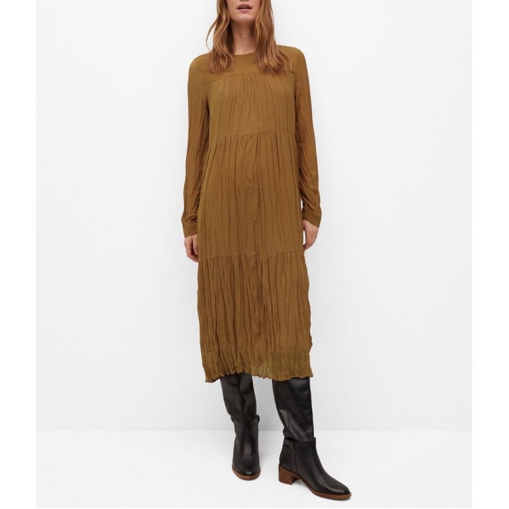 NWT mango fall long dress (read)